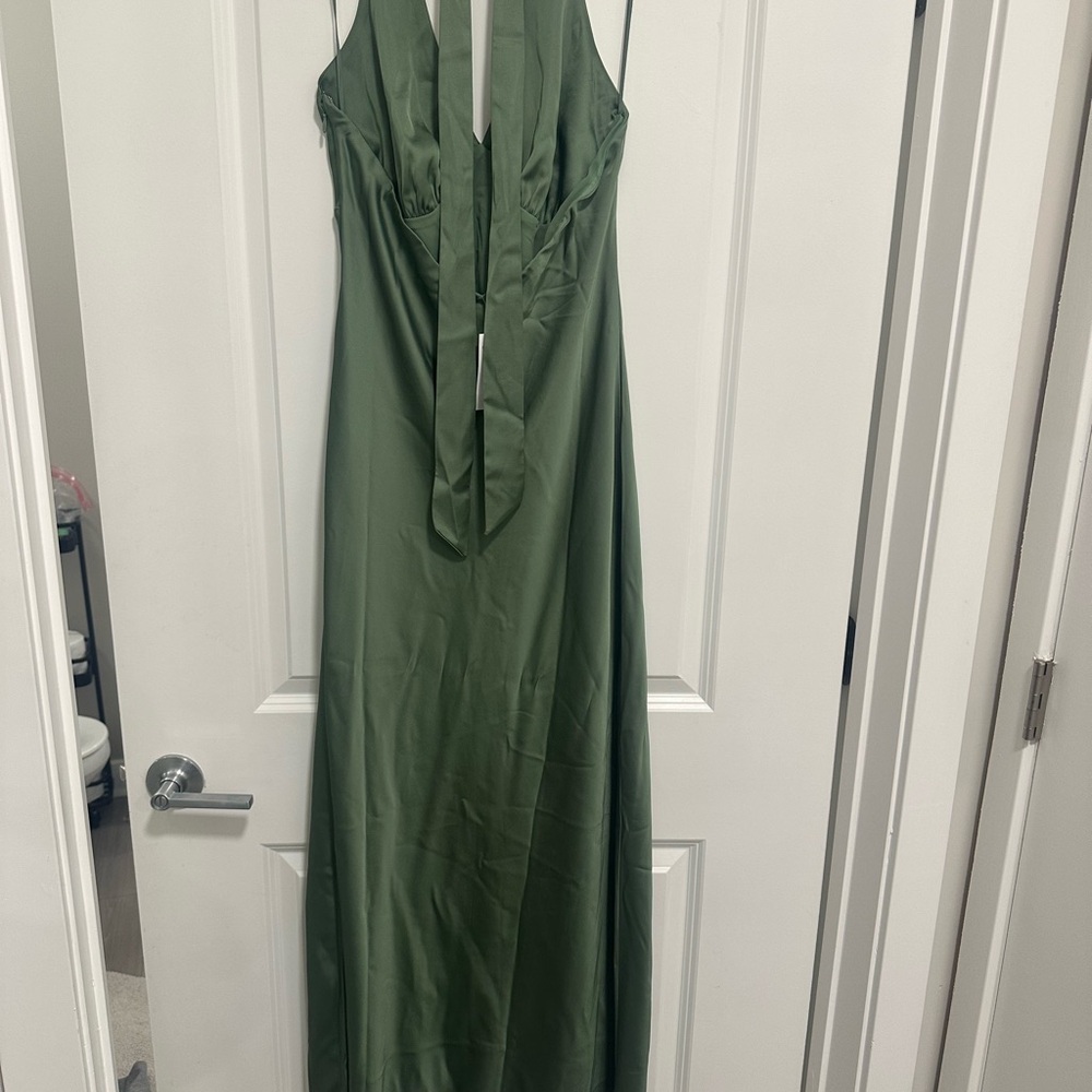 Abercrombie & Fitch Green Halter Maxi Dress - Picture 6 of 10